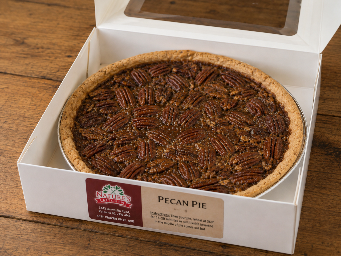 Nature’s Kitchen pecan pie available at Don-O-Ray Farms in Kelowna’s Lower Mission