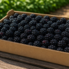 Fresh locally grown blackberries at Don-O-Ray Farms farm market in Kelowna