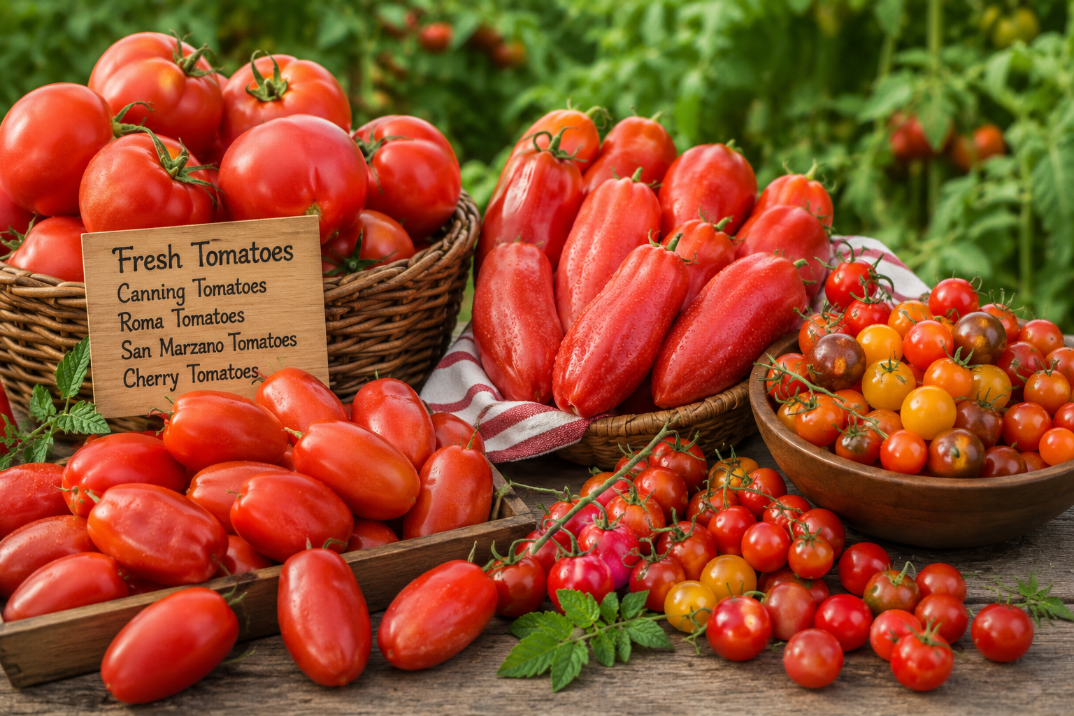 fresh-tomatoes-kelowna-don-o-ray-farms Fresh tomatoes including Roma, San Marzano, cherry, and canning tomatoes at Don-O-Ray Farms in Kelowna