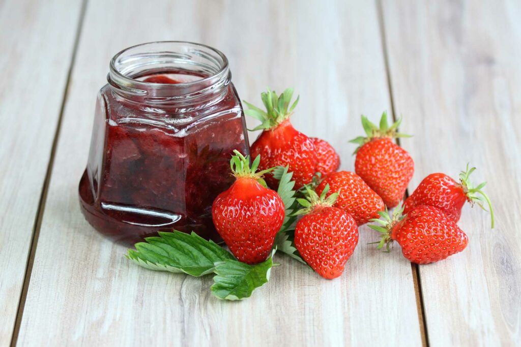 strawberries-and-jam-in-a-glass